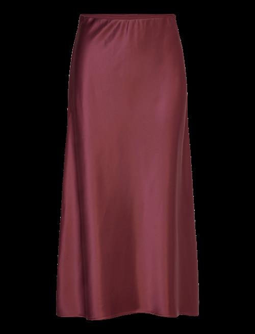 Malina | Aubree Satin Midi Skirt | L