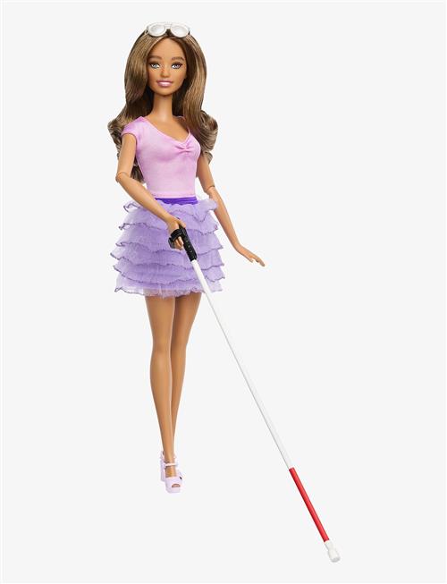 Barbie | Fashionistas Doll #228 Blind Doll Wearing Pastel Outfit With Cane And Sunglasses | ONE SIZE