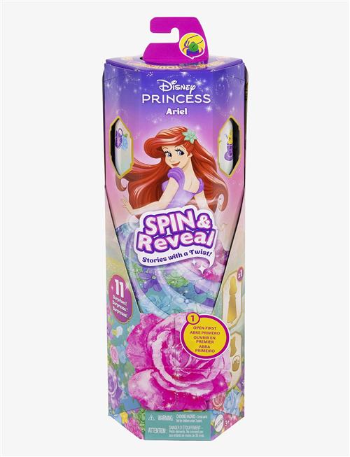 Disney Princess | Disney Princess Spin & Reveal Ariel Fashion Doll & Accessories With 11 Surprises | ONE SIZE