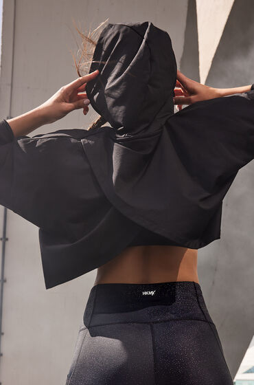 Hunkemöller HKMX-hættetrøje Flow Sort