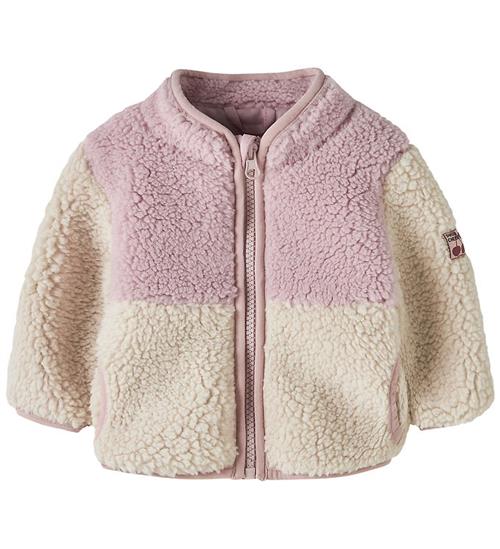Name It Fleecejakke - NbfMacey - Teddy - Violet Ice