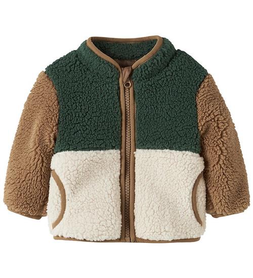 Name It Fleecejakke - NbmMacey - Teddy - Jungle Green
