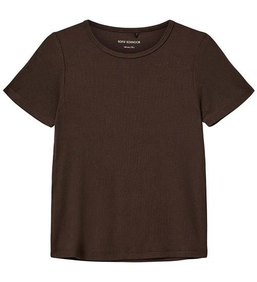 Sofie Schnoor T-shirt - Rib - Nataliasy - Brown Fudge