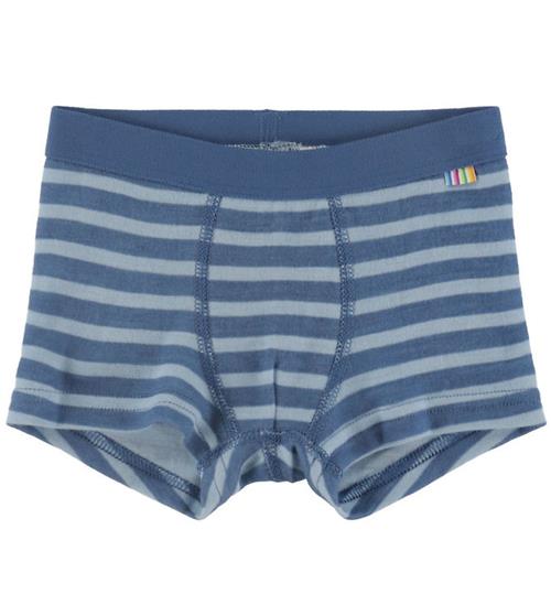 Joha Boxershorts - Uld - Mørkeblå m. Striber