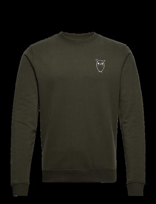 Knowledge Cotton Apparel | Small Owl Chest Print Sweat. - Gots/Vegan | S