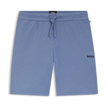BOSS Waffle Nightwear Shorts Himmelblå Medium Herre