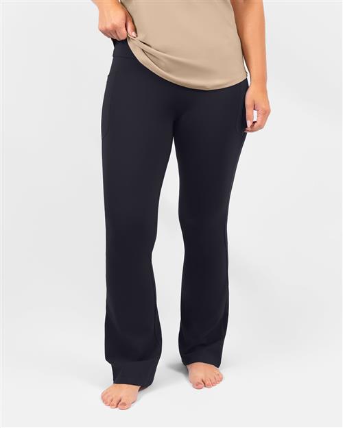 Maya Deep Blue Flared Leggings - Short