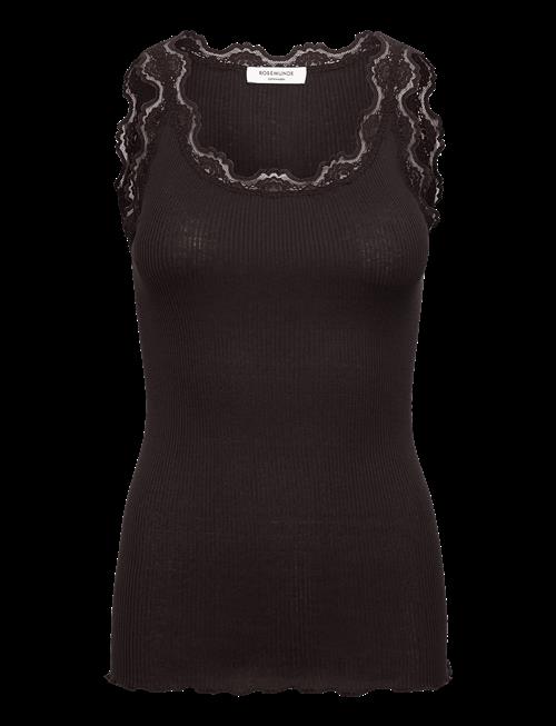 Rosemunde | Rwbabette Silk Sl U-Neck Long Lace Top | XS