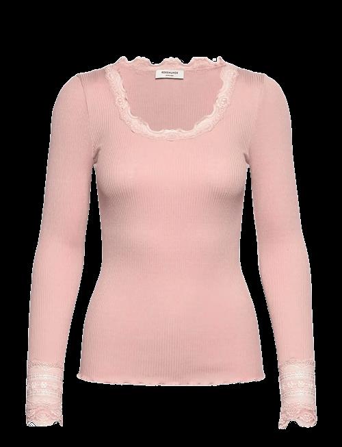 Rosemunde | Rwbenita Silk Ls O-Neck Lace T-Shirt | S