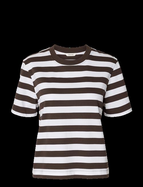 Selected | Slwessential Ss Striped Boxy Tee Noos | S
