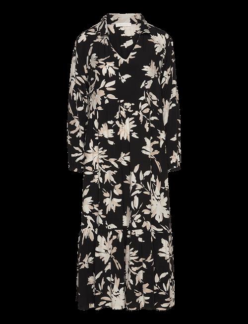 Tamaris Apparel | Auburn Aop Long Trapes Collar Dress | 36