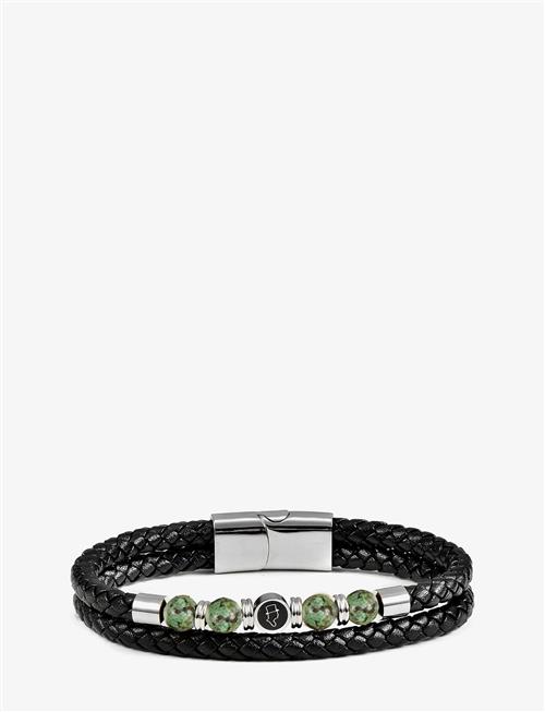 edd. | Leather/Beads Combo Bracelet | M 20 cm