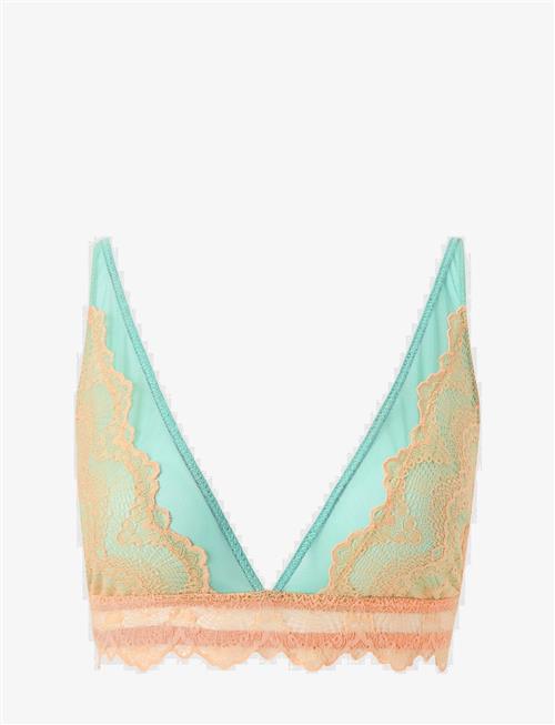Understatement Underwear | Lace Mesh Plunge Bralette | L