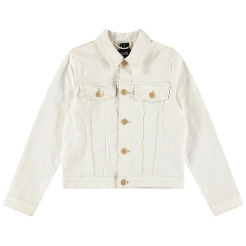 Molo Heidi Denim Jacket Crisp White 164 cm  Hvid  164 cm  Drenge, Piger