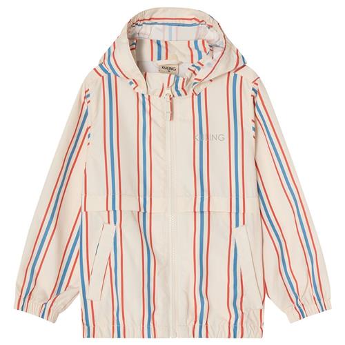 Kuling Simrishamn Vindjakke Blue/red Stripe 86 cm  Hvid  86 cm  Drenge, Piger