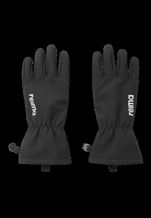 Reima Tehden Softshell Handsker Black  Black- 6-8 Y  Sort  6-8 år  Drenge, Piger