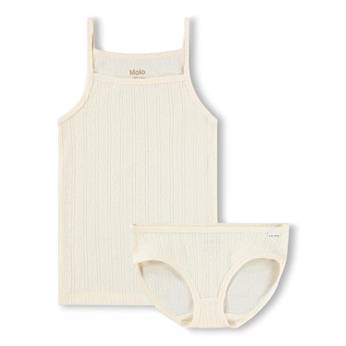 Molo GOTS Janice Sæt Pearled Ivory  Pearled Ivory 98/104 cm  Creme  98/104 cm  Piger