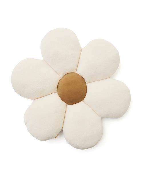 Kid's Concept Gulvpude Blomst  Natural White,Mustard Yellow-OS  Hvid  One Size  Drenge, Piger