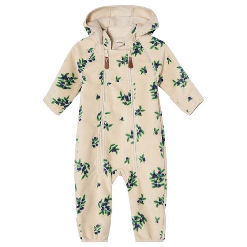 Kuling Livigno Vindtæt Fleece-overalls Foggy White Blueberry  Foggy White Blueberry-68 cm  Hvid  68 cm  Drenge, Piger