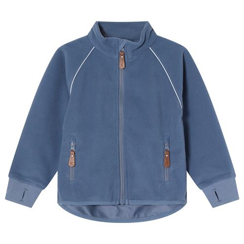 Kuling Livigno Vindfleecejakke Flintstone Blue  Flintstone Blue-140 cm  Blå  140 cm  Drenge, Piger