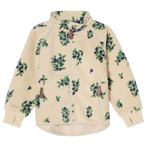 Kuling Livigno Vindfleecejakke Foggy White Blueberry  Foggy White Blueberry-128 cm  Hvid  128 cm  Drenge, Piger