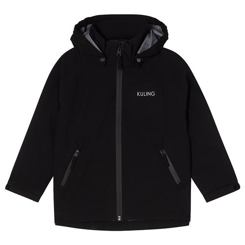 Kuling Silkeborg Regnjakke Med God Åndbarhed Black  Black-98/104 cm  Sort  98/104 cm  Drenge, Piger