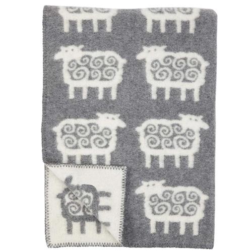 Klippan Yllefabrik Sheep  Gray  Grey One Size Wool Grå  One Size  Drenge, Piger