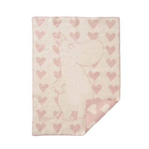 Klippan Yllefabrik Moomin Heart  Pink  Pink One Size Wool Lyserød  One Size  Drenge, Piger