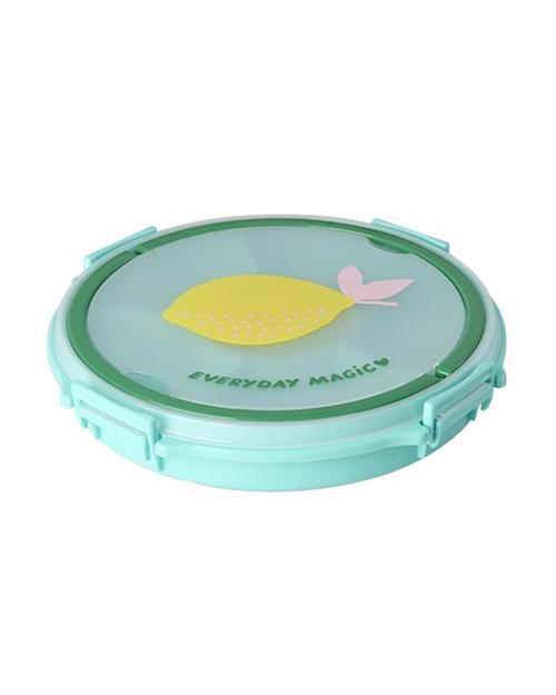 RICE Serveringsbakke Med Håndtag I Mint Med Citronprint Mint  Mint One Size  Blå  One Size