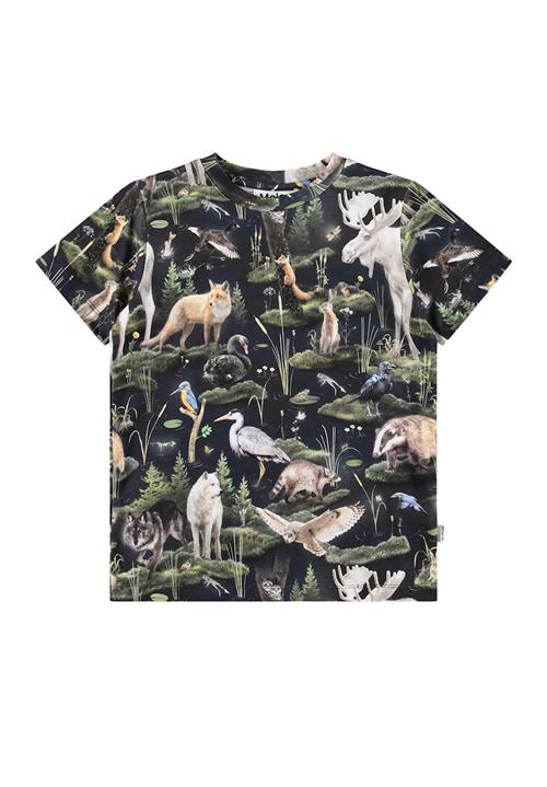 Molo Ralphie T-Shirts Short Sleeves Forest Fauna Forest Fauna 98 cm  Grøn  98 cm  Drenge