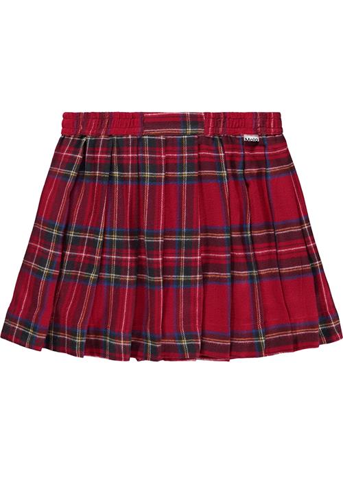 Molo Breeta Skirt Holiday Check Holiday Check 98/104 cm  Rød  98/104 cm  Piger