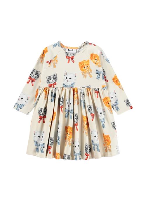 Molo Charmaine Dress Ls Retro Kittens Retro Kittens 74 cm  Creme  74 cm  Piger