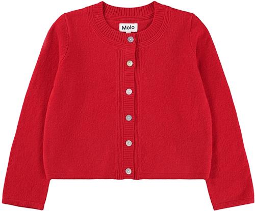 Molo Giovanna Cardigan Ruby Red  Ruby Red 146/152 cm  Rød  146/152 cm  Piger