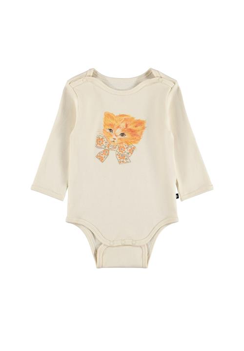 Molo Foss Bodystockings Ls Retro Kittens Retro Kittens 80 cm  Creme  80 cm  Piger