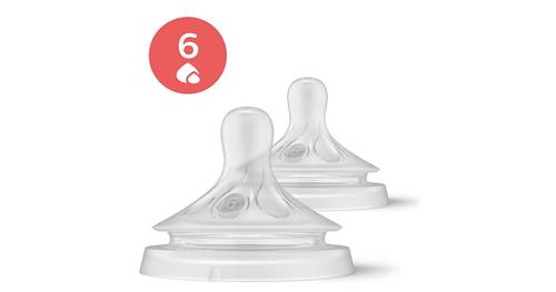 Philips Avent Natural Response Anti-kolik Sutter - Flow 6  White One Size  Hvid  One Size  Drenge, Piger