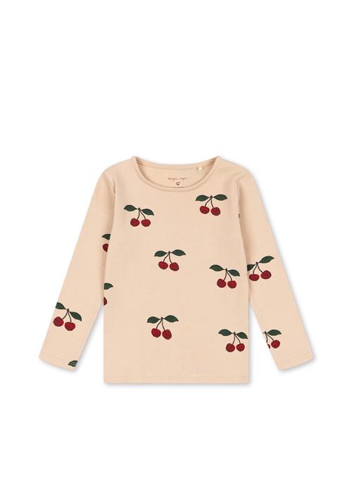 Konges Sløjd Ella T-shirt Med Lange Ærmer Ma Grande Cerise  Ma Grande Cerise-12M  Rød  12 måneder  Piger