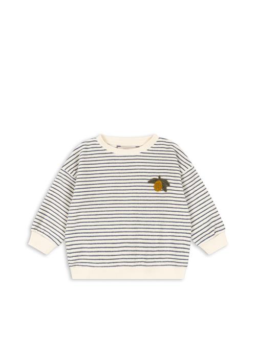Konges Sløjd Itty Sweatshirt Flint Stripe  Flint Stripe-3Y  Blå  3 år  Drenge, Piger