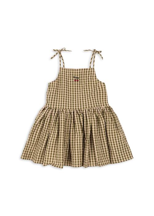 Konges Sløjd Kim Isotta Kjole Avocado Check  Avocado Check-3Y  Grøn  3 år  Piger