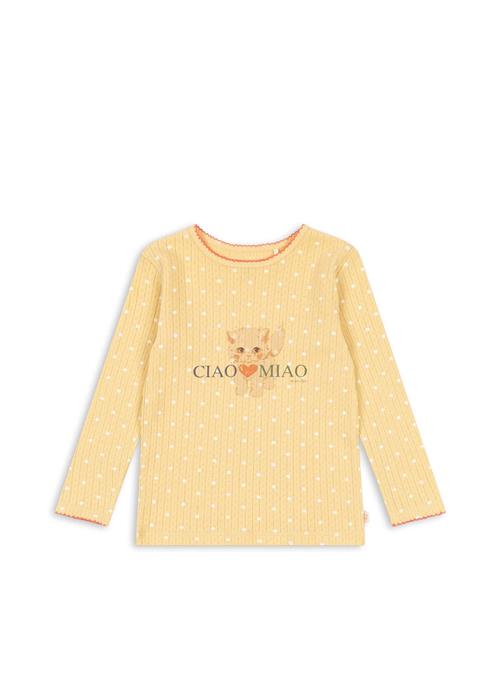 Konges Sløjd Minnie T-shirt Med Lange Ærmer Dot Golden  Dot Golden-9M  Gul  9 måneder  Piger