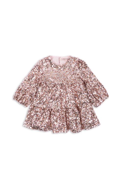 Konges Sløjd Lila Kjole Med Pailletter Grey Pink  Grey/Rosa-5Y  Grå  5 år  Piger