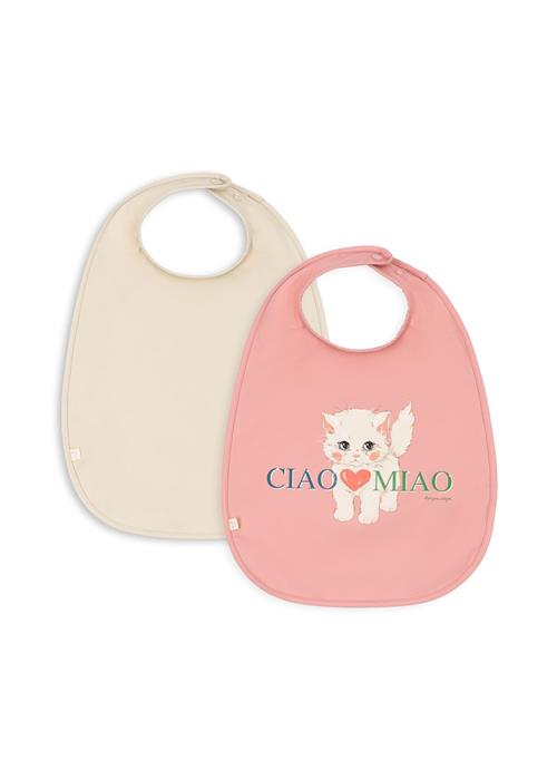 Konges Sløjd 2-pak Hagesmækker Med Ærmer Ciao Miao  Ciao Miao-ONE SIZE  Hvid  One Size  Piger