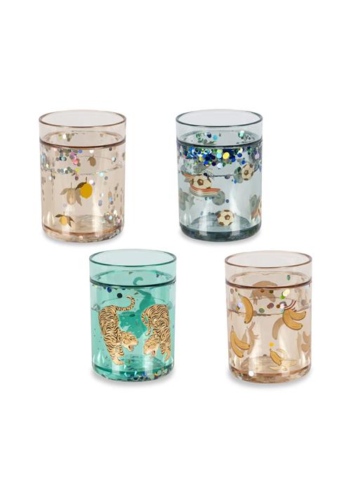 Konges Sløjd 4-pak Glitterkopper Multi  Multi-ONE SIZE  Hvid  One Size  Drenge, Piger