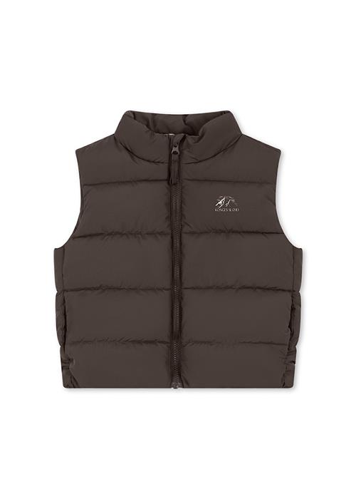 Konges Sløjd Alpi Puffervest Chocolate Brown  Chocolate Brown-5Y  Brun  5 år  Drenge, Piger