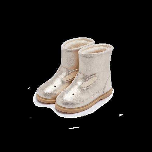 Donsje Amsterdam Xelly Støvler Silver Metallic Leather  Silver Metallic Leather-24  Sølv  24 EU  Piger