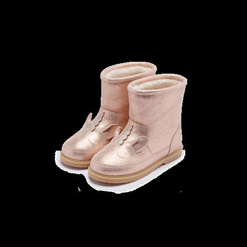 Donsje Amsterdam Xelly Støvler Powder Metallic Leather  Powder Metallic Leather-22  Lyserød  22 EU  Piger