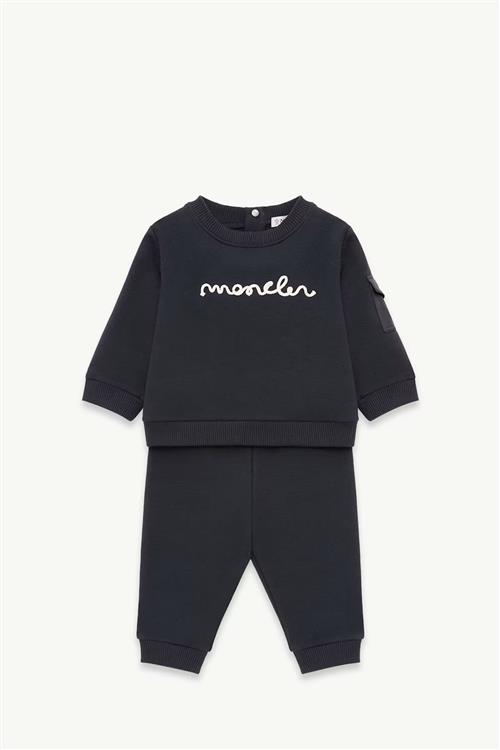 Moncler Sæt Med Strikketøj Navy  Navy 76 cm  Marineblå  76 cm  Drenge, Piger