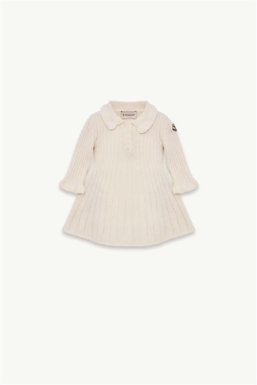 Moncler Kjole White  White 92 cm  Hvid  92 cm  Piger
