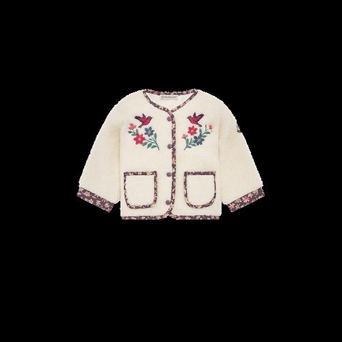 Moncler Zip Up Cardigan Cream 92 cm  Creme  92 cm  Piger