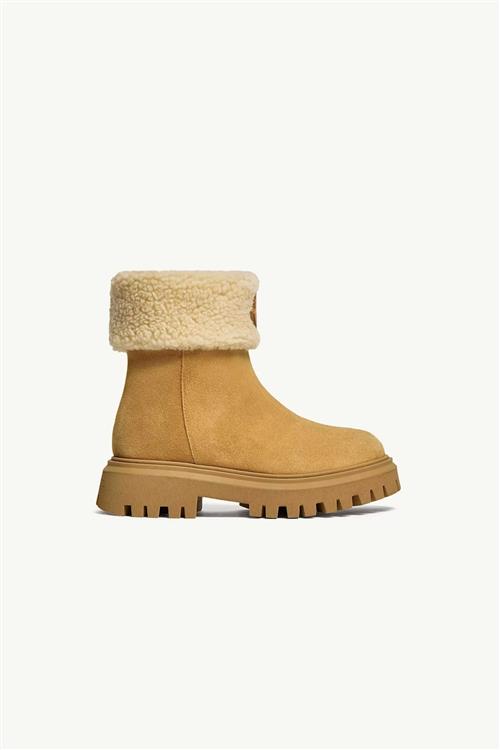 Moncler Petit Aurea Ankelstøvler, Der Går Til Midt På Anklen Camel  Camel 32 EU  Brun  32 EU  Drenge, Piger