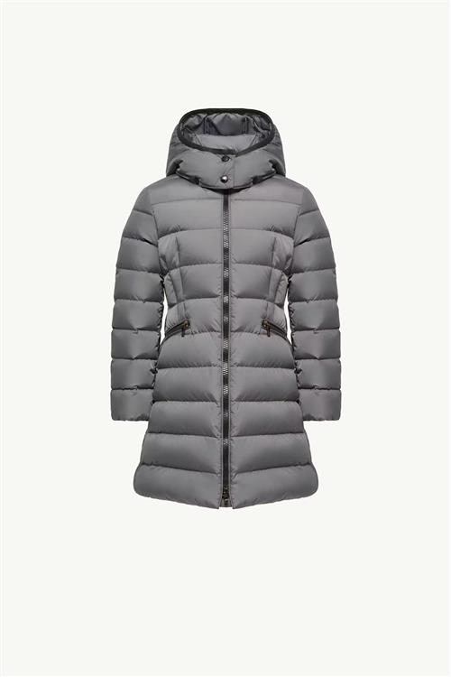 Moncler Charpal Lang Frakke Dark Grey  Dark Grey 164 cm  Grå  164 cm  Piger